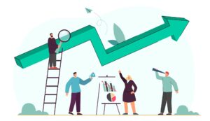 Startup team working on scaling their startup