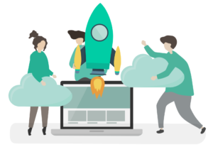 Startup team launching their MVP