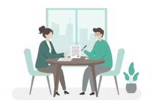 An entrepreneur is able to secure a business loan with the help of a financial expert