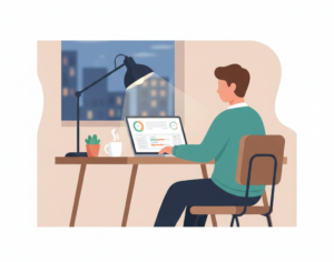 A founder utilizing AI in financial planning to streamline their startup operations.